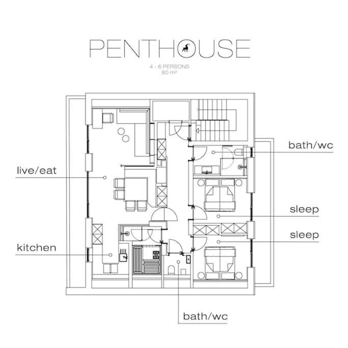 施文道Loft In The Alps Penthouse公寓 外观 照片